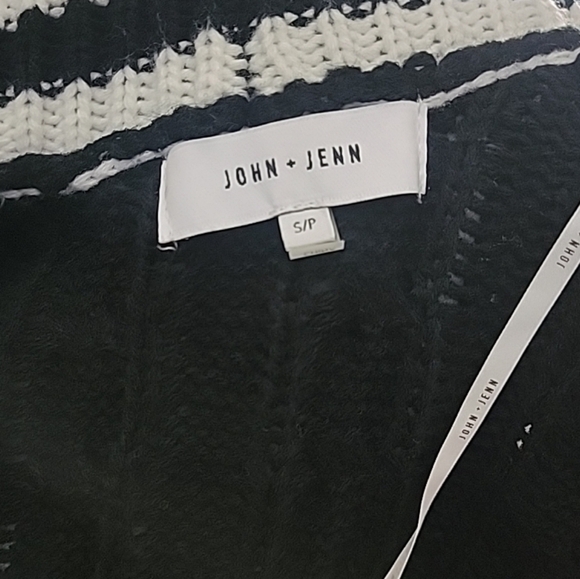 John+ Jenn Open Knit Cable Cardigan Pockets Oversized Small - Picture 7 of 7